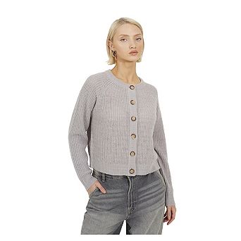 Brave Soul Womens/Ladies Lawson Knitted Crew Neck Raglan Cardigan