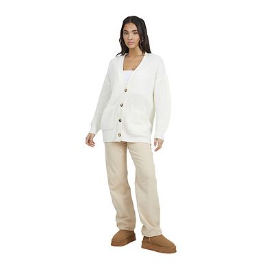Brave Soul Womens/Ladies Niamos Fishnet Button Through Cardigan