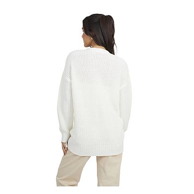 Brave Soul Womens/Ladies Niamos Fishnet Button Through Cardigan