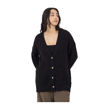 Brave Soul Womens/Ladies Niamos Fishnet Button Through Cardigan