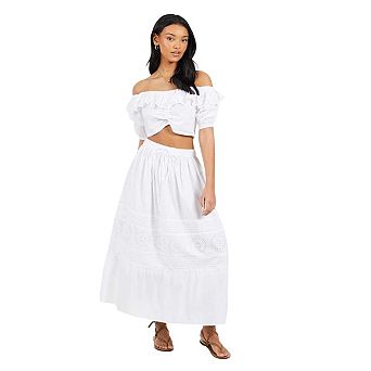 Brave Soul Womens/Ladies Bardot Crop Top
