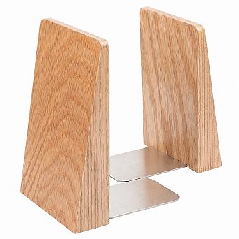 Walnut Wood Bookends Heavy Duty Handmade Decorative Book Holders for Shelves
