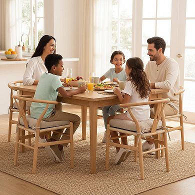 Memory Foam Dining Chair Cushions Non Slip Ties Height Adjustable Washable