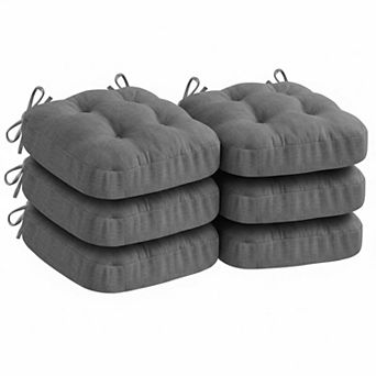 Memory Foam Dining Chair Cushions Non Slip Ties Height Adjustable Washable