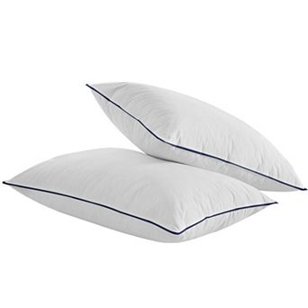 Inhand Goose Down Feather Pillow (Set of 2), Medium Firm Soft Support Pillow with 100% Cotton Fabric