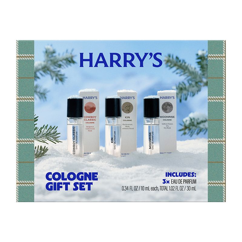 Harry's Cologne 3-Piece Holiday Discovery Gift Set, Mutli