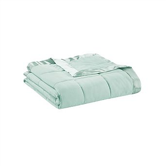 100% Polyester Lightweight Down Alternative Blanket with Satin Trim
