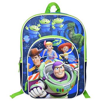 Toy Story Nylon Blue Kids 16" School Backpack for Girls and Boys ages 3+