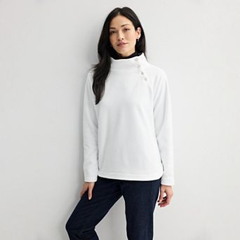 Women's Croft & Barrow® Raglan Fleece Pullover