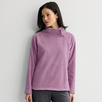 Women's Croft & Barrow® Raglan Fleece Pullover