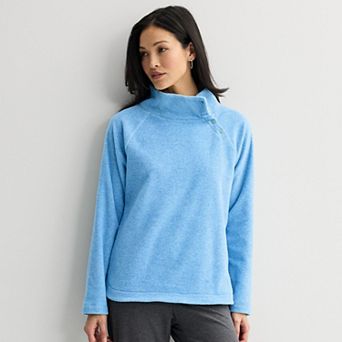 Women's Croft & Barrow® Raglan Fleece Pullover