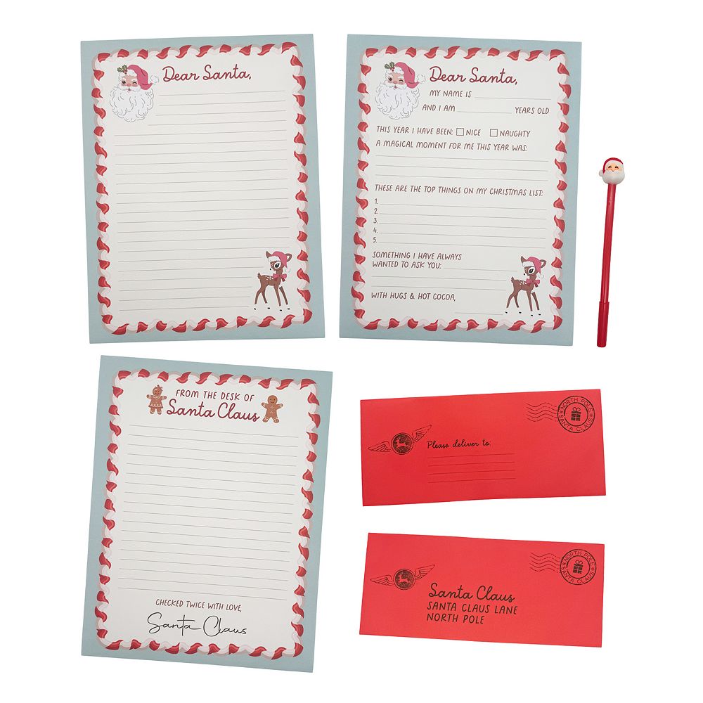 Dear Santa 12-Piece Letter Writing Kit