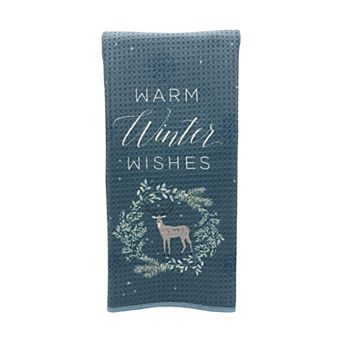 Winter Wishes Microfiber Kitchen Towel