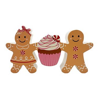 Gingerbread and Cupcake Figural Table Decor