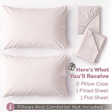 American Soft Linen Washed Cotton Percale Sheet Set