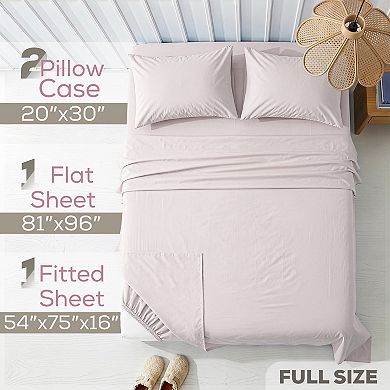 American Soft Linen Washed Cotton Percale Sheet Set