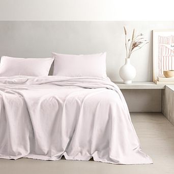 American Soft Linen Washed Cotton Percale Sheet Set