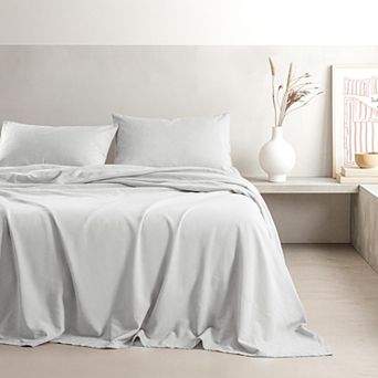 American Soft Linen Washed Cotton Percale Sheet Set