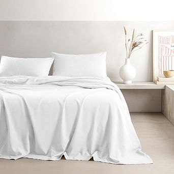 American Soft Linen Washed Cotton Percale Sheet Set