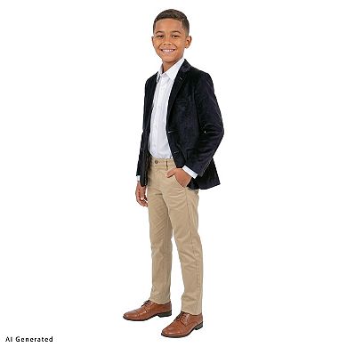 Perry Ellis Velvet Dinner Jacket Blazer, Little Boys (4-7)