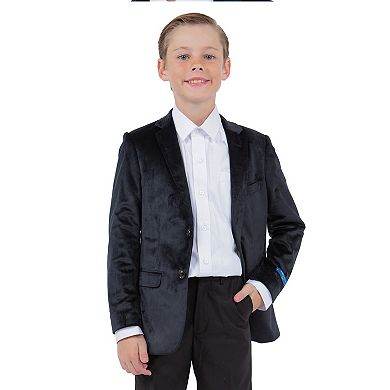 Perry Ellis Velvet Dinner Jacket Blazer, Little Boys (4-7)
