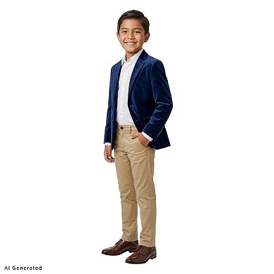 Perry Ellis Velvet Dinner Jacket Blazer, Big Boys (8-20)