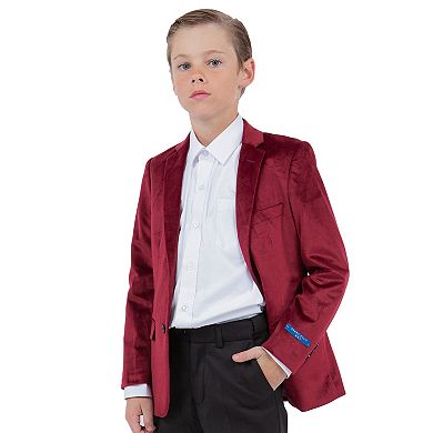 Perry Ellis Velvet Dinner Jacket Blazer, Big Boys (8-20)