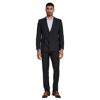 Men’s 2 pc Belted Fashion Suit Set, Skinny-Fit