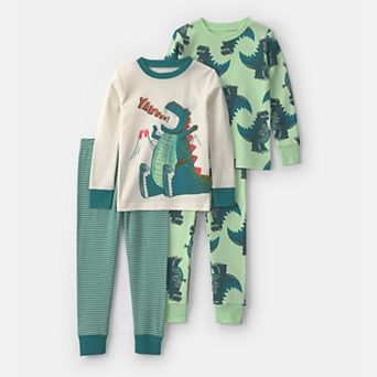 Baby Boy Carter's 4 pc Printed Pajama Top & Pajama Bottoms Set