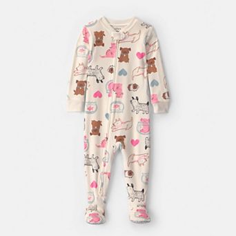 Toddler Girls Carter's 1 pc Pets Dream Plush Footed Pajama