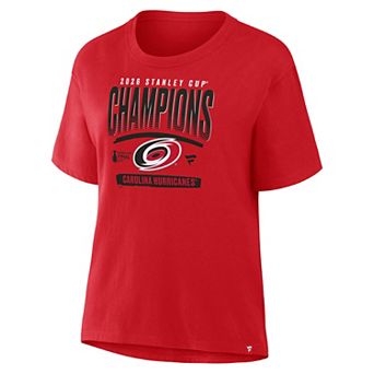 Women's Fanatics Red Carolina Hurricanes 2026 Stanley Cup Champions Signature Roster T-Shirt