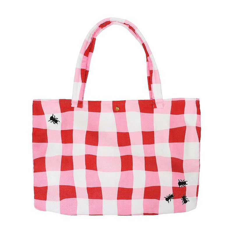 Packed Party 2-in-1 Towel Tote Bag, Red White Pink