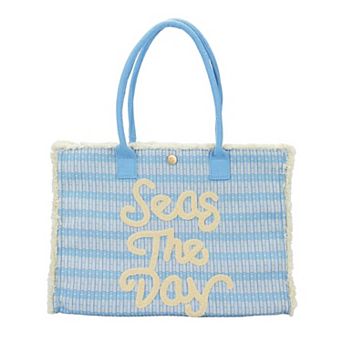 Packed Party Canvas Fringe Tote Bag