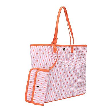 Packed Party Oversized Tote Bag with Detachable Wristlet Pouch