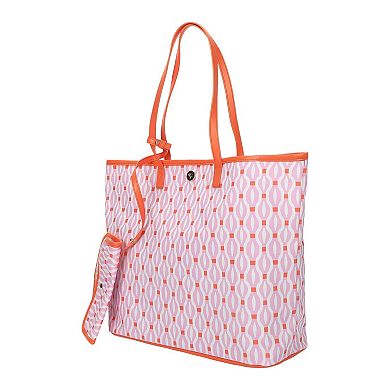 Packed Party Oversized Tote Bag with Detachable Wristlet Pouch