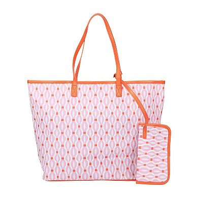 Packed Party Oversized Tote Bag with Detachable Wristlet Pouch