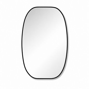 BAOURE Aluminium Framed Oblong Wall Mirror 20 x 30 Inch For Bathroom Living Room
