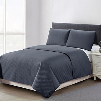 Harper Loft Alden Solid 3 pc Quilt Set