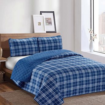 Harper Loft Braden Plaid 3 pc Quilt Set