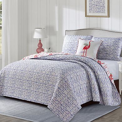 Harper Loft Fancy Flamingo Reversible Quilt Set