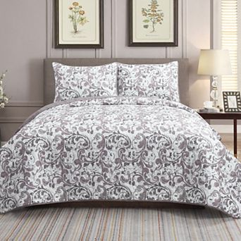 Harper Loft Scroll 2 pc Quilt Set