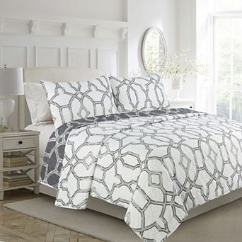 Harper Loft Trellis 3 pc Quilt Set