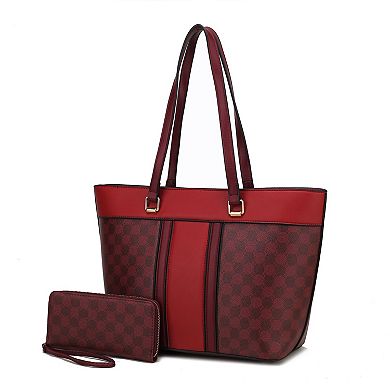 MKF Collection Fabiola Tote Bag with Wallet by Mia K 2-Piece Set