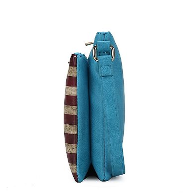 MKF Collection Madeline Printed Flag Crossbody Bag