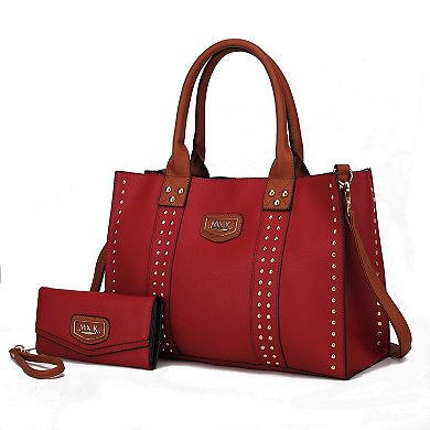MKF Collection Davina Faux Leather Tote Bag With Wallet
