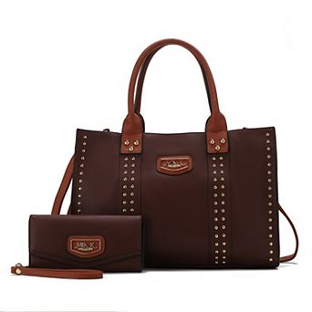 MKF Collection Davina Faux Leather Tote Bag With Wallet