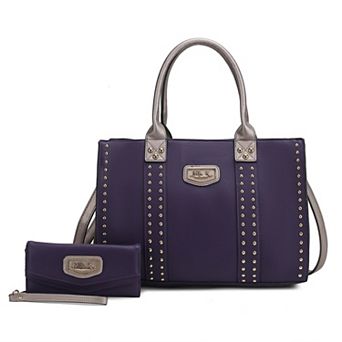 MKF Collection Davina Faux Leather Tote Bag With Wallet