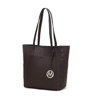MKF Collection Leah Faux Leather Tote Bag
