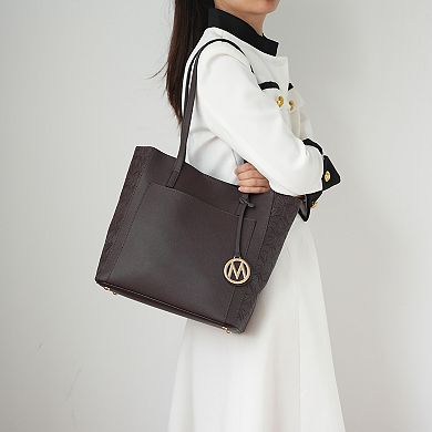 MKF Collection Leah Faux Leather Tote Bag