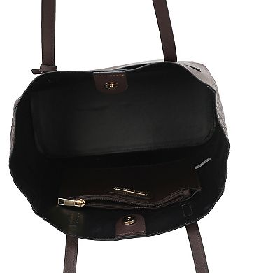 MKF Collection Leah Faux Leather Tote Bag